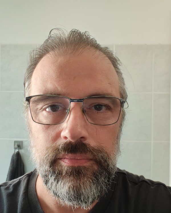 Selfie taken with a phone