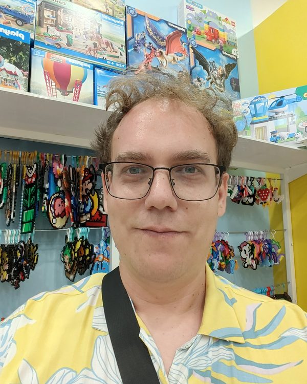 Selfie taken with a phone
